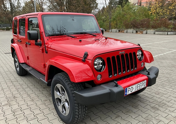 Jeep Wrangler cena 119000 przebieg: 72000, rok produkcji 2016 z Poznań małe 742